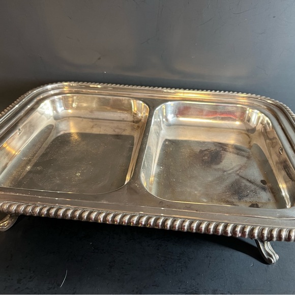 Antique silver plated serving dish - Picture 5 of 7